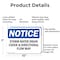 Signmission Storm Water Drain Cover & Directional Flow Map, 10 in W x Rectangle, Aluminum OS-2PACK-NS-A-710-L-18496 - alternate 3
